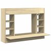 vidaXL Zidni radni stol boja hrasta sonome 105x48x75 cm drveni