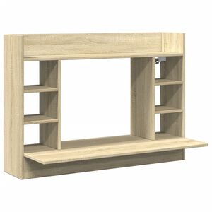 vidaXL Zidni radni stol boja hrasta sonome 105x48x75 cm drveni