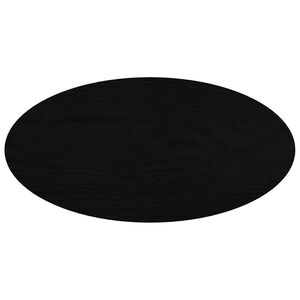 vidaXL Stolna ploča tamnosmeđa 80x40x2 cm ovalna masivna hrastovina