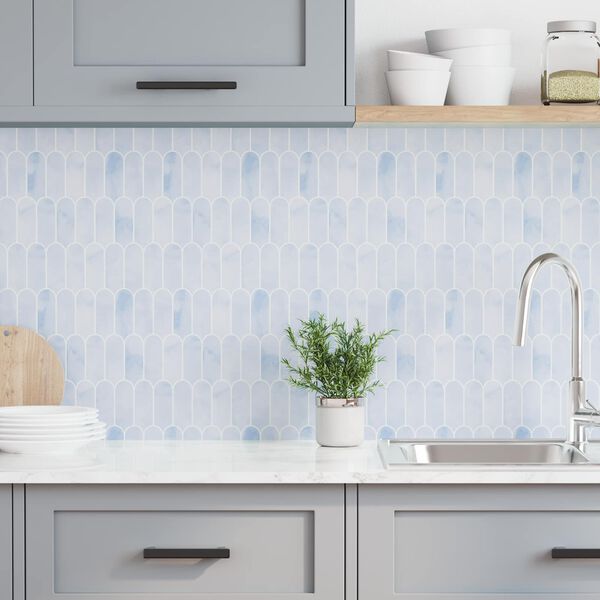 vidaXL Dekorativne Naljepnice 10 pcs Svijetloplava 30 x 30 x 0,8 cm