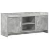 vidaXL TV ormar 102 x 33 x 47 cm Betonska siva Konstruirano drvo