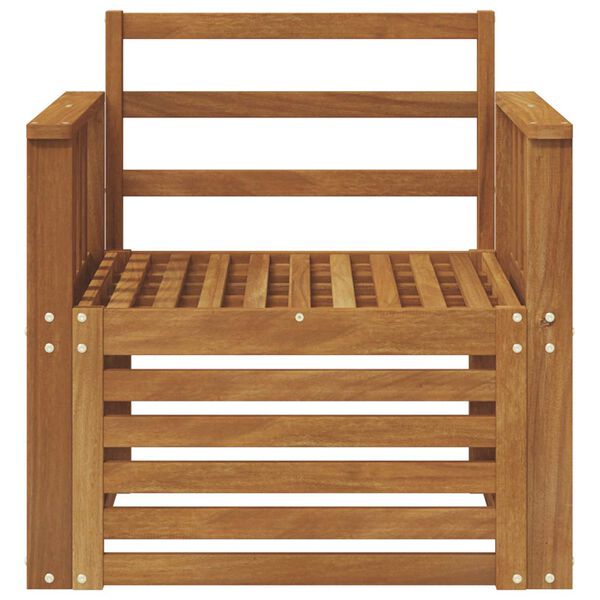 vidaXL Set vanjskih sofa Prirodna 71 x 63 x 73 cm Čvrsto drvo akacije