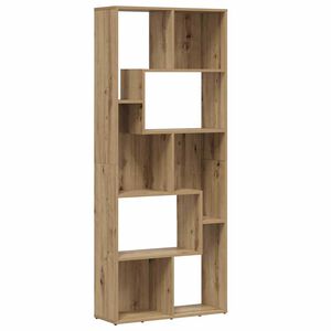 vidaXL Polica za knjige Artisan hrast 67x24x161 cm Konstruirano drvo