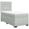 vidaXL Box spring krevet s madracem svjetlosivi 100x200 cm bar&scaron;unasti