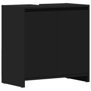 vidaXL Kupaonski ormarić crni 60 x 33 x 61 cm od konstruiranog drva