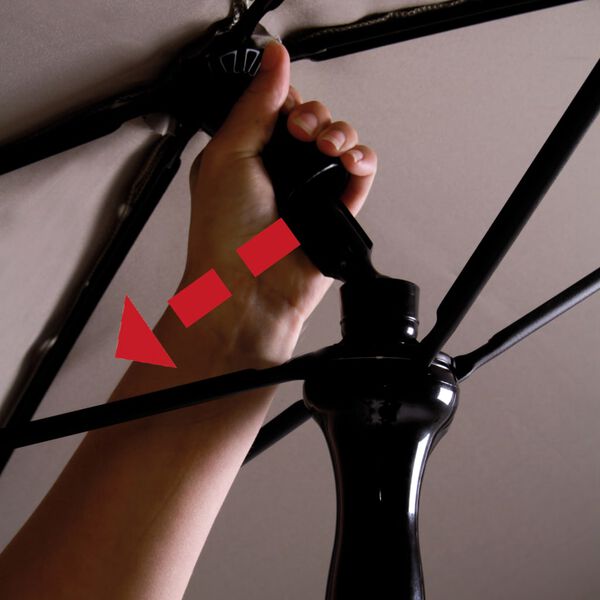 Madison vrtni suncobran Patmos Luxe pravokutni 210 x 140 cm svjetlobež