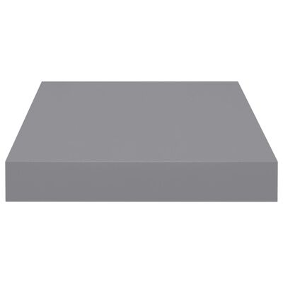 vidaXL Plutajuća zidna polica siva 23 x 23,5 x 3,8 cm MDF