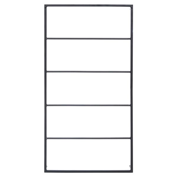 vidaXL Stalak za ručnike crni 60 x 10 x 116 cm čelični