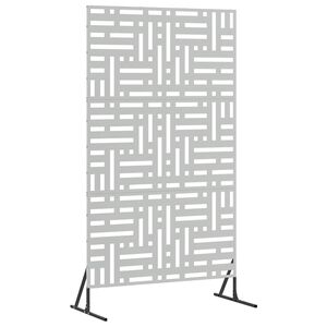 vidaXL Zaslon za privatnost 100 x 50 x 180 cm Pocinčani čelik Srebrna