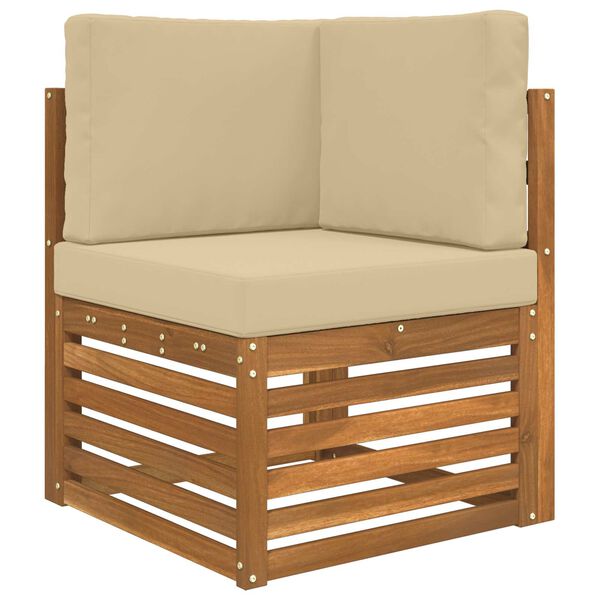 vidaXL Jastuk za vanjsku sofU 3 pcs Bež Poliester