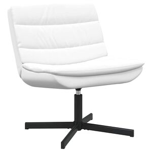 vidaXL Stolica na kotačiće Bijelo 63 x 75 x 76 cm PU