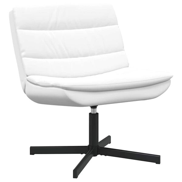 vidaXL Stolica na kotačiće Bijelo 63 x 75 x 76 cm PU