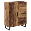 vidaXL Highboard Staro drvo 69,5 x 34 x 180 cm Konstruirano drvo