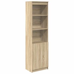 vidaXL Visoka komoda hrasta sonome 50x35x180 cm od konstruiranog drva