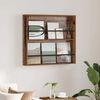 vidaXL Polica za časopise Staro drvo 80 x 12 x 70 cm Konstruirano drvo