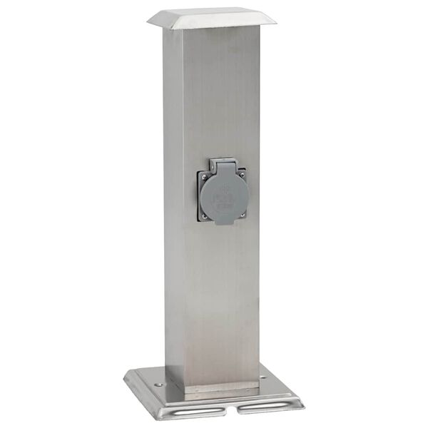 Vrtni stup sa utičnicama od nehrđajućeg čelika sa tajmerom