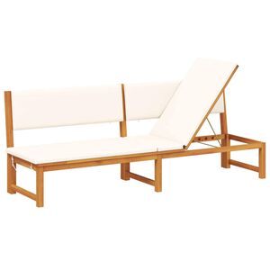 vidaXL Ležaljka Prirodna nafta 200 x 57 x 75cm Čvrsto drvo akacije