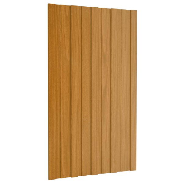 vidaXL Krovni panel 36 pcs Prirodna 80 x 45 cm Pocinčani čelik