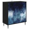 vidaXL Kreveta RAALTE Crni hrast 69 x 33 x 76 cm Konstruirano drvo