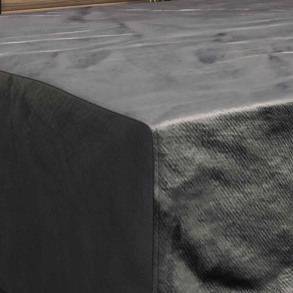 vidaXL Pokrov za namje&scaron;taj Jednobojno Crna 210 x 200 x 70 cm 600D