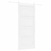 vidaXL Klizna vrata 93 x 211 cm Konstruirano drvo Bijela