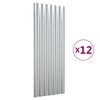 vidaXL Krovni paneli 12 kom čelik obložen prahom srebrni 100 x 36 cm