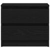 vidaXL Noćni ormar s ladicama 2 pcs Crni hrast 50 x 40 x 43,5 cm