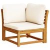 vidaXL Kutna vrtna sofa s jastucima 73x73x65 cm masivno drvo bagrema