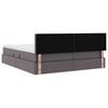 vidaXL Krevet s od storage s madracem Siva 180 x 200 cm Lažna koža