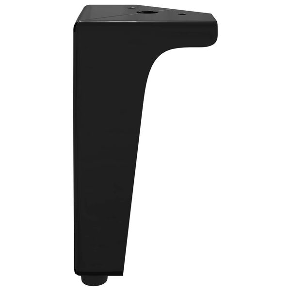 vidaXL Noge namje&scaron;taja 2 pcs Crna 5,5 x 5,5 x 10 cm Željezo