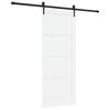 vidaXL Klizna vrata ORKDAL Bijela 83 x 202 cm Masivna borovina