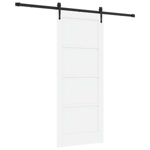 vidaXL Klizna vrata ORKDAL Bijela 83 x 202 cm Masivna borovina