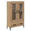 vidaXL Highboard Umjetnički hrast 69,5 x 31 x 115 cm Konstruirano drvo