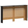 vidaXL Pokrov za radijator crni 152 x 19 x 81,5 cm MDF