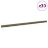 vidaXL Profili za rubove stepenica 30 pcs Smeđa 67 x 3.5 x 3 cm