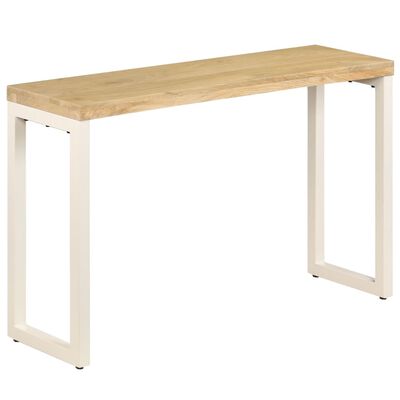 vidaXL Konzolni stol 120 x 35 x 76 cm od masivnog drva manga i čelika