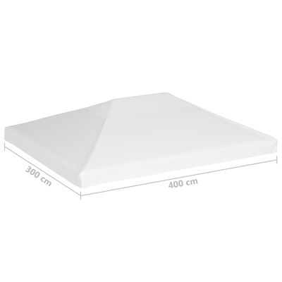 vidaXL Pokrov za sjenicu 270 g/m² 4 x 3 m bijeli
