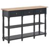 vidaXL Konzolni stol crni 110 x 30 x 76 cm od konstruiranog drva