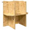 vidaXL Osnovica za terarij Smeđa 50 x 50 x 50 cm OSB