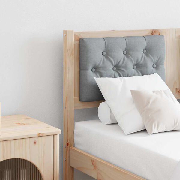 vidaXL Uzglavlje Ostalo Smeđa i svijetlo siva 120 cm Masivna borovina