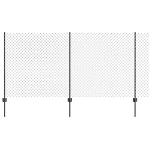 vidaXL Ograda od lančanih veza s postom 10 x 1,2 m (&Scaron; x V)