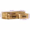 vidaXL Zidni TV ormarić 60x30x19 cm Puno grubo drvo Mango