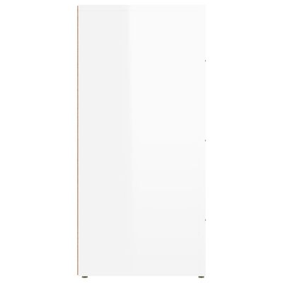 vidaXL Komoda visoki sjaj bijela 40 x 33 x 70 cm od konstruiranog drva