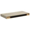 vidaXL Plutajuća zidna polica boja hrasta 50 x 23 x 3,8 cm MDF