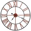 vidaXL Zidni sat metalni 58 cm crveni