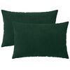 vidaXL Presvlaka za jastuk 2 pcs HEERLEN Tamnozelena 30 x 50 cm Bar&scaron;un