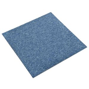 vidaXL Tepih 20 kom. Plava 50 x 50 cm 100% Polipropilen
