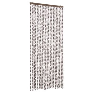 vidaXL Zastor protiv insekata smeđe-sivi i bijeli 90 x 220 cm &scaron;enil