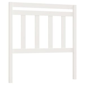 vidaXL Uzglavlje za krevet bijelo 96 x 4 x 100 cm od masivne borovine