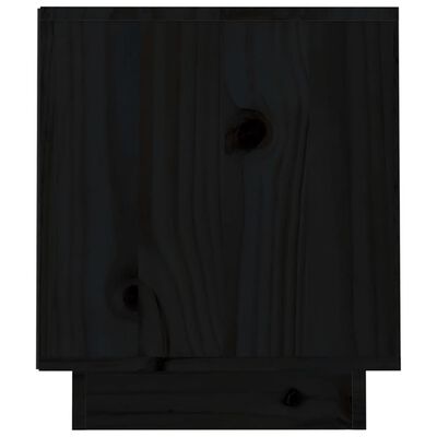 vidaXL TV ormarić crni 70 x 34 x 40 cm od masivne borovine